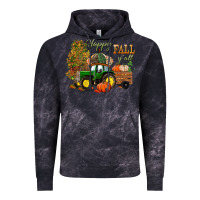 Cloud Black Happy Fall Y'all Vintage Hoodie - BundleAndBundleShop