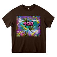 Chocolate Brown 4 20 marijuana holiday Heavy Core Tee - TumblerDesignByShophia