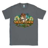 Charcoal Heather Small town Easter Day Classic Tee - HowdyJamesFarm