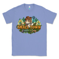 Colony Blue Small town Easter Day Classic Tee - HowdyJamesFarm
