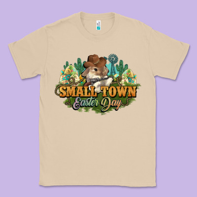 Small Town Easter Day Classic Tee Designed By Howdyjamesfarm