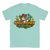 Seafoam Small town Easter Day Classic Tee - HowdyJamesFarm