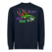 Navy mardi gras with truck Heavyweight Sweatshirt - AdoDesignShop