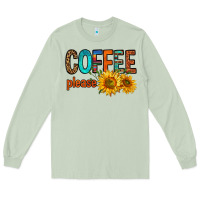 Matcha coffee please western doodle letters Long Sleeve Tee - FaDigitalArtStudio