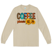 Mushroom coffee please western doodle letters Long Sleeve Tee - FaDigitalArtStudio