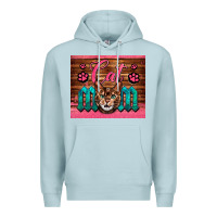 Blue Mist Western Cat Mom Premium Hoodie - LillyAllenDesigns