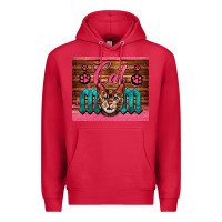 Cardinal Western Cat Mom Premium Hoodie - LillyAllenDesigns