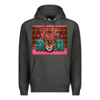 Charcoal Heather Western Cat Mom Premium Hoodie - LillyAllenDesigns