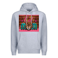 Heather Grey Western Cat Mom Premium Hoodie - LillyAllenDesigns