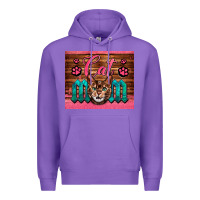 Purple Western Cat Mom Premium Hoodie - LillyAllenDesigns