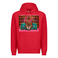 Red Western Cat Mom Premium Hoodie - LillyAllenDesigns