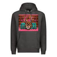 Smoke Western Cat Mom Premium Hoodie - LillyAllenDesigns