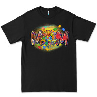Black autism mom Premium Tee - CowGirlArtShop