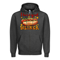 Charcoal Heather i love a good weiner Zipper Hoodie - AdoDesignShop