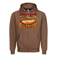 Chestnut i love a good weiner Zipper Hoodie - AdoDesignShop