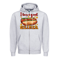 Heather Grey i love a good weiner Zipper Hoodie - AdoDesignShop
