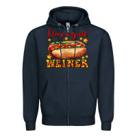 Navy i love a good weiner Zipper Hoodie - AdoDesignShop