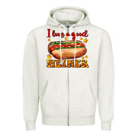 Oatmeal Heather i love a good weiner Zipper Hoodie - AdoDesignShop