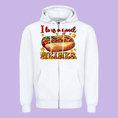 I Love A Good Weiner Zipper Hoodie Designed By Adodesignshop