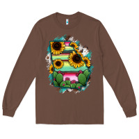 Chestnut Georgia Map Sunflower Cactus Serape Long Sleeve Tee - RanaPortraitStore