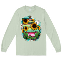 Matcha Georgia Map Sunflower Cactus Serape Long Sleeve Tee - RanaPortraitStore