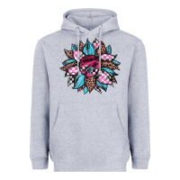 Heather Grey race leopard sunflower Heavyweight Hoodie - JahusDesignShop