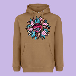 Race Leopard Sunflower Heavyweight Hoodie Designed By Jahusdesignshop