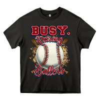 Asphalt Busy raising ballers Heavy Core Tee - HowdyJamesFarm