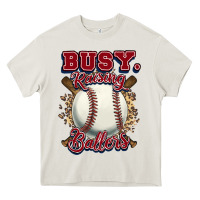 Cream Busy raising ballers Heavy Core Tee - HowdyJamesFarm