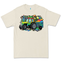 Bone Autism farm tractor Premium Tee - CowGirlArtShop