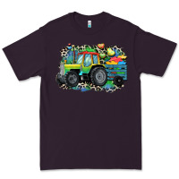 Plum Autism farm tractor Premium Tee - CowGirlArtShop