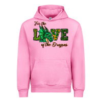 Fuchsia Pink For The Love Of The Dragons Urban Hoodie - RanaPortraitStore