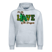 Heather Grey For The Love Of The Dragons Urban Hoodie - RanaPortraitStore