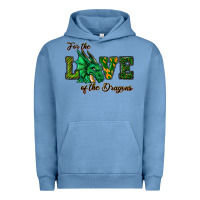 Pigment Pebble Blue For The Love Of The Dragons Urban Hoodie - RanaPortraitStore