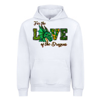 White For The Love Of The Dragons Urban Hoodie - RanaPortraitStore