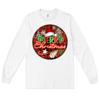 White Merry christmas Long Sleeve Tee - FaDigitalArtStudio