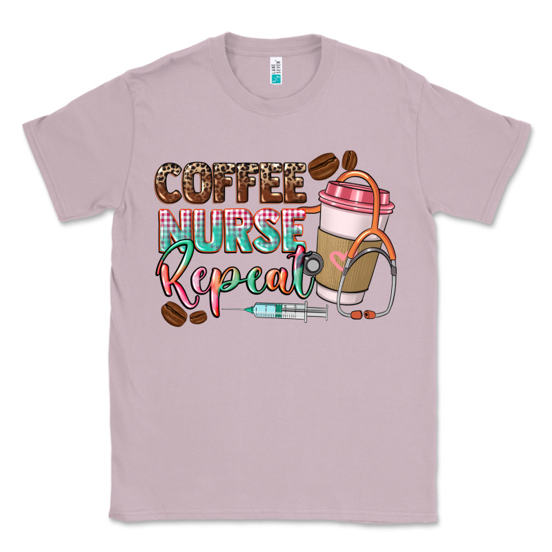 Coffee Nurse Repeat Classic Tee by CowGirlArtShop | Teevron