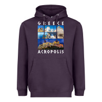 Greece Acropolis Famous Sights Gallery Traveler Souvenir T Shirt Heavyweight Hoodie | Teevron