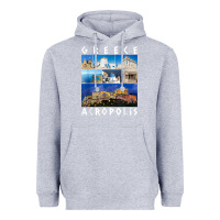 Heather Grey greece acropolis famous sights gallery traveler souvenir t shirt Heavyweight Hoodie - baoMotion