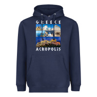 Navy greece acropolis famous sights gallery traveler souvenir t shirt Heavyweight Hoodie - baoMotion