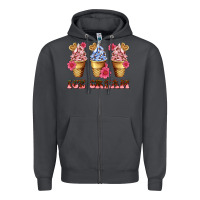 Smoke floral ice cream Zipper Hoodie - AdoDesignShop