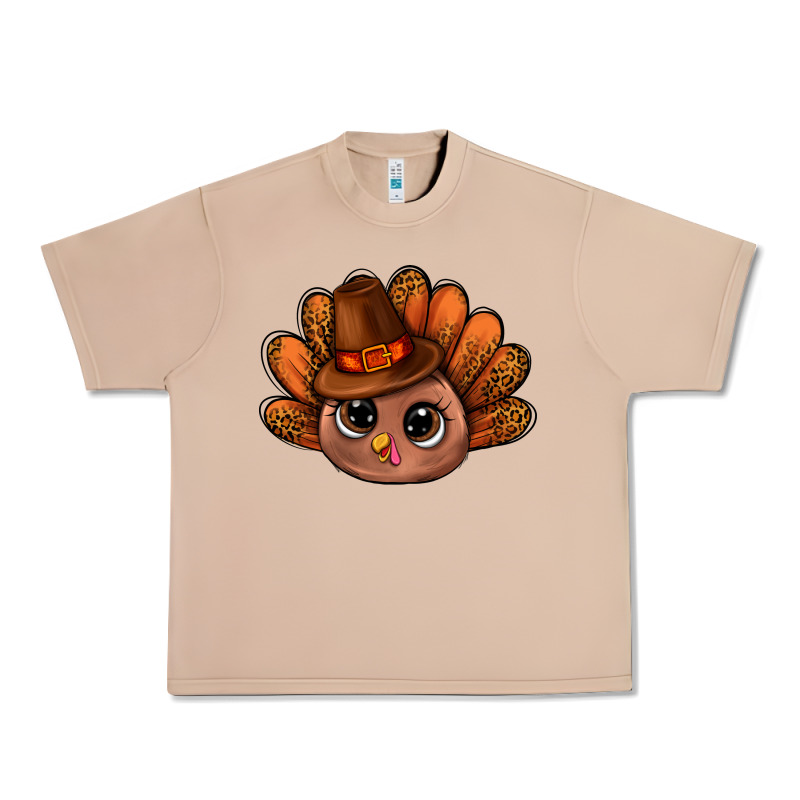 Turkey And Leopard Pattern And Thanksgiving Hat Bbs Urban Heavy Tee by BundleAndBundleShop | Teevron