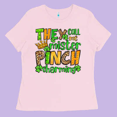 St. Patrick's They Call Me Mister Pinch Charming Ladies Tee Designed By Oliviacreatesart