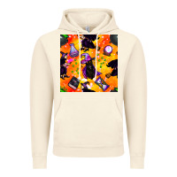 Vintage Artic halloween cat and witch seamless pattern Vintage Hoodie - BundleAndBundleShop