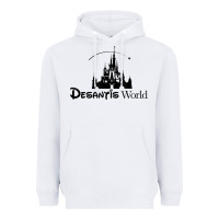 White desantis world anti woke corporation political t shirt Heavyweight Hoodie - baoMotion