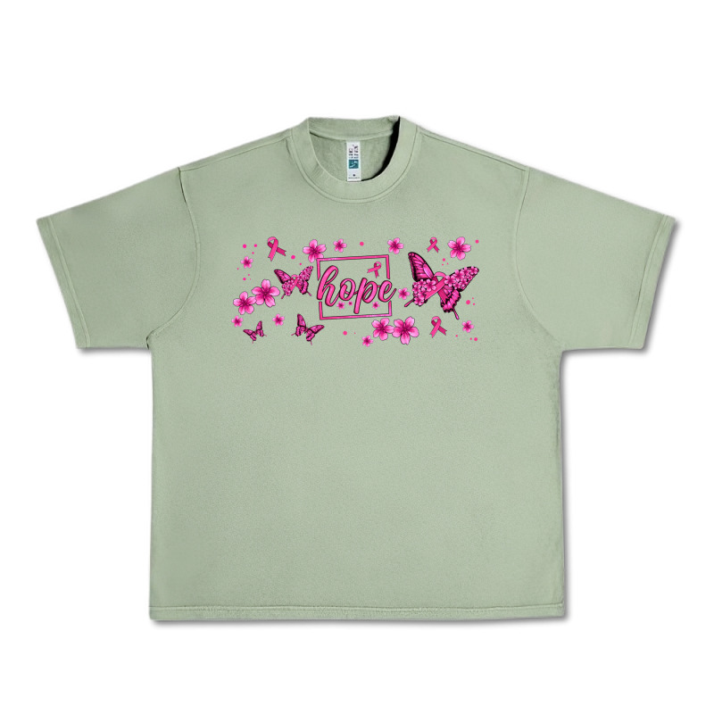 Hope Breast Cancer Butterfly Urban Heavy Tee by Jasminsmagicworld | Teevron