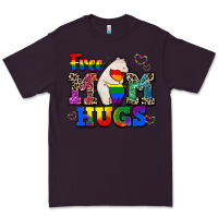 Plum pride free mom hugs Premium Tee - CowGirlArtShop