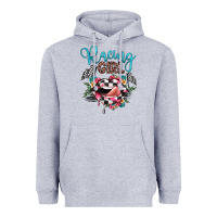 Heather Grey racing girl Heavyweight Hoodie - JahusDesignShop