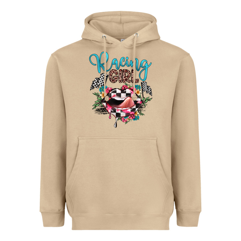Racing Girl Heavyweight Hoodie by JahusDesignShop | Teevron