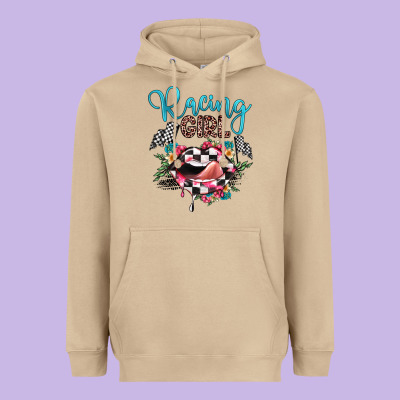 Racing Girl Heavyweight Hoodie Designed By Jahusdesignshop